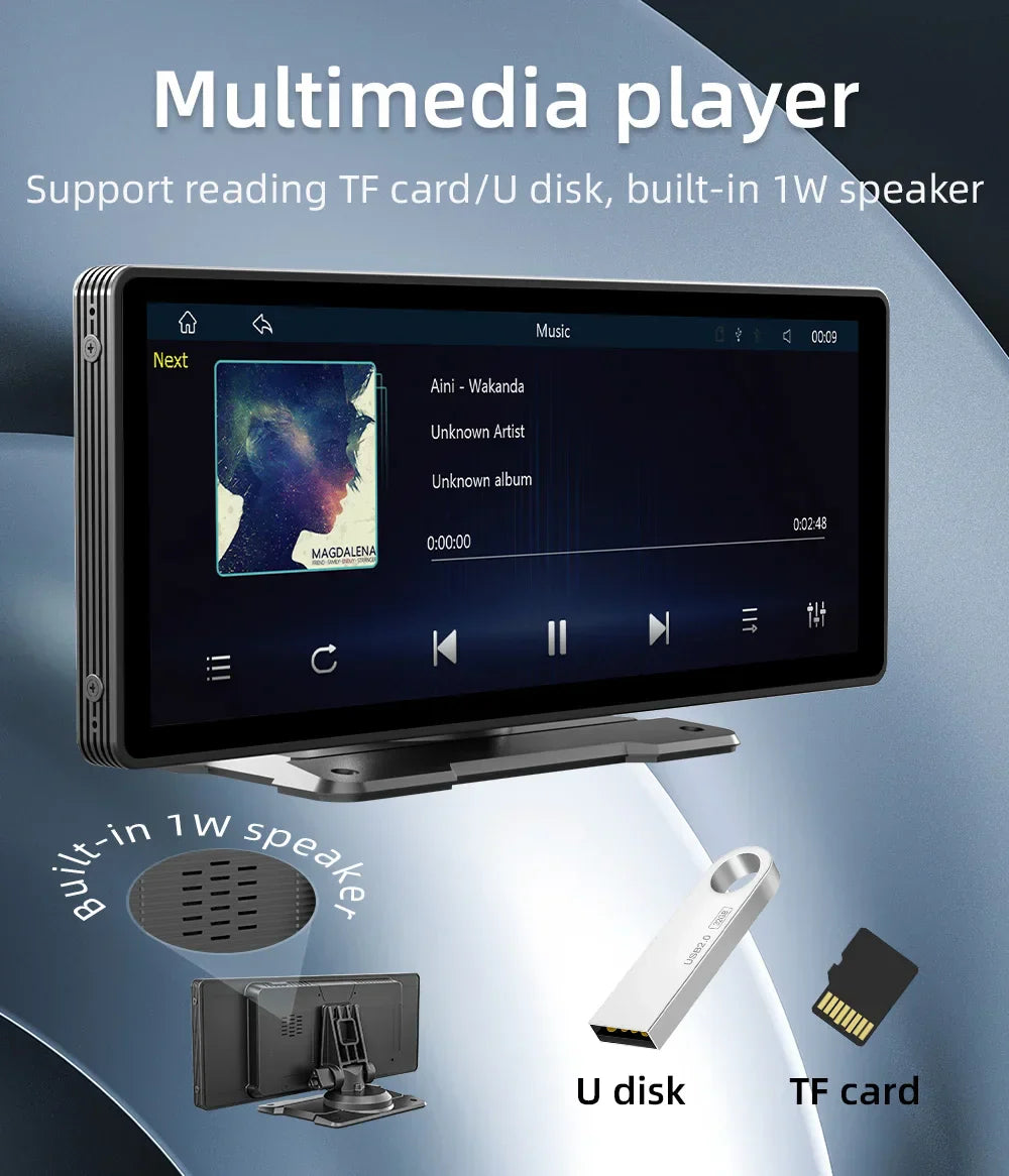 Uniwersalny 10,26” ekran Carplay – radio multimedialne