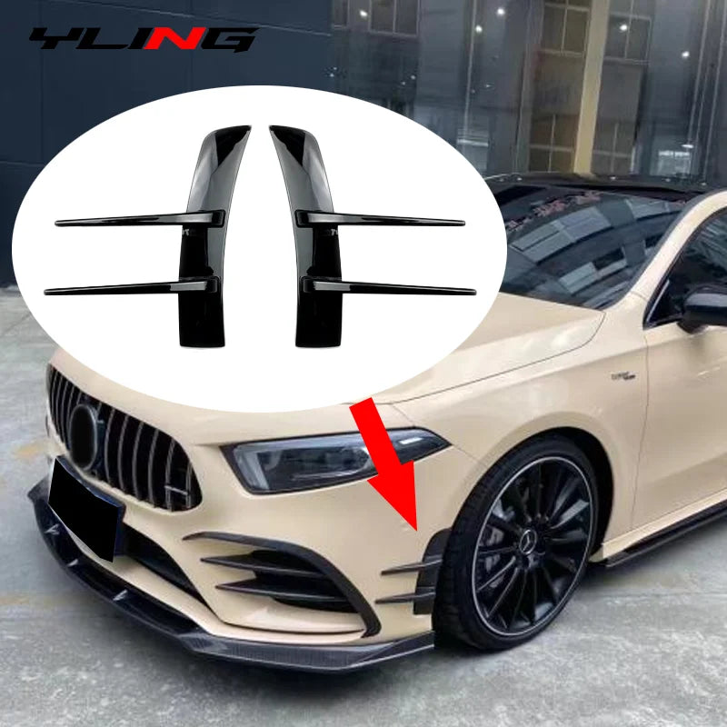 2x przedni splitter do zderzaka Benz A-Class
