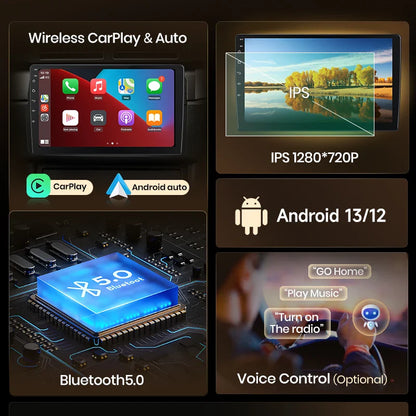 Junsun Wireless CarPlay Android Auto do Seat Leon MK2 2005-2012